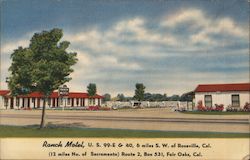 Ranch Motel Roseville, CA Postcard Postcard Postcard