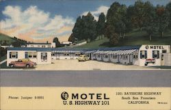 EB Motel U.S. Highway 101 Postcard