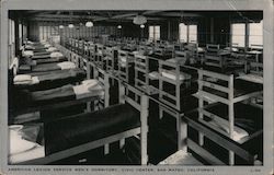 American Legion Service Men's Dormitory, Civic Center Postcard