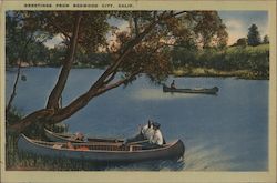 Greetings From Redwood City, Calif. Postcard