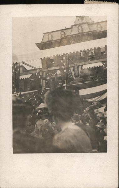 Theodore Roosevelt Giving Speech Jamestown New York