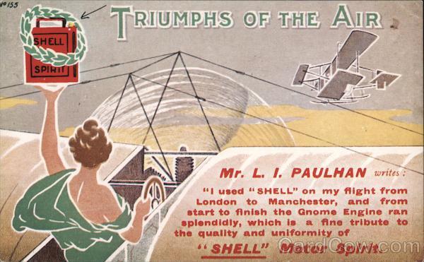 Shell Spirit--Triumphs of the Air (Reproduction) Airline Advertising