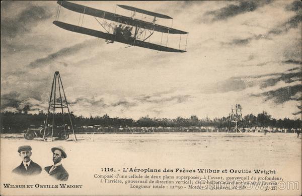 L'Aeroplane des Freres Wilbur et Orville Wright Aviators