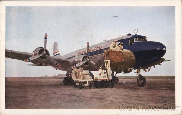 United Air Lines Mainliner Airline Advertising