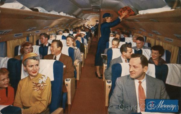 American Airlines - America's Leading Airline - Interior of Plane