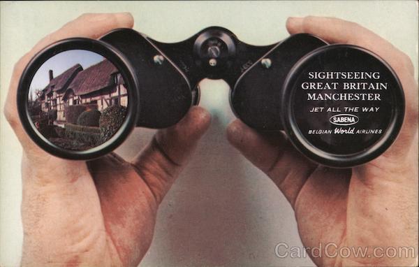 Sightseeing Great Britain Manchester - Jet all the way - Sabena Belgian World Airlines