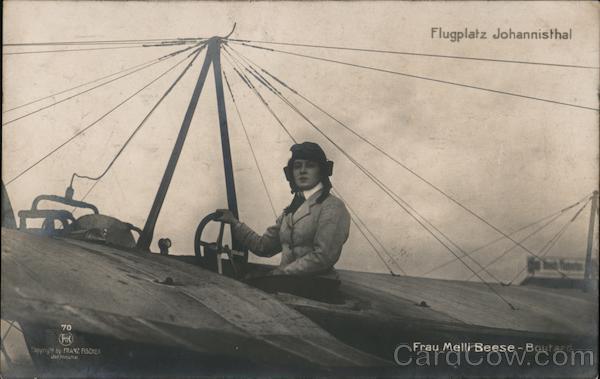 Flugplatz Johannisthal Frau Melli Beese-Boutard Germany