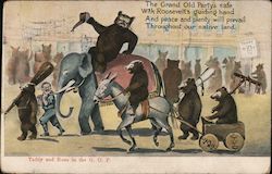 The Grand Old Party's safe with Roosevelt's guiding hand Postcard