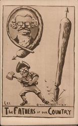 The Fathers of Our Country Postcard