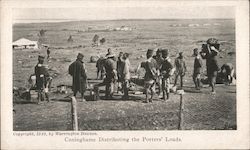 Cuninghame Distributing the Porters' Loads. Postcard