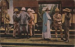 Roosevelt Arrives At Ranch Near Kapiti Postcard