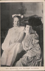 Mrs. Roosevelt and Youngest Daughter Postcard