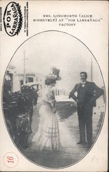 Mrs. Longworth (Alice Roosevelt) at "Por Larranaga" Factory Postcard