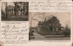 Wilcox Residence where Theodore Roosevelt took the oath of office as president Postcard