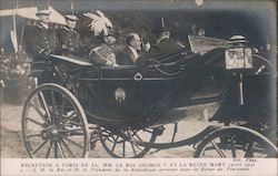 Reception A Paris DE LL MM LE Roi George V Et La Reine Mary (avril 1914) Royalty Postcard Postcard Postcard