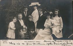 The Roosevelt Family Postcard