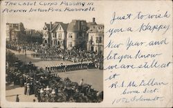 The Cadet Corps passing in Review before Pres. Roosevelt Postcard