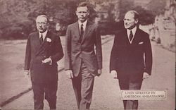 Lindy Greeted by American Ambassador Postcard