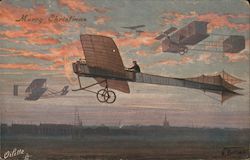 Merry Christmas "Kings of the Air" Postcard