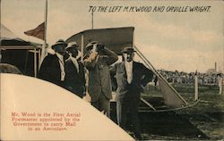 M.M. Wood and Orville Wright Postcard