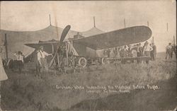 Graham White Inspecting his Machine Before Flight Postcard