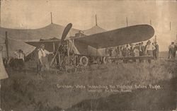 Graham-White Inspecting his Machine Before Flight Postcard