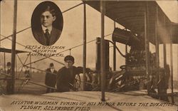 Fred J. Wiseman, Aviator, Santa Rosa, Cal. Postcard