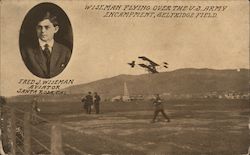 Wiseman Flying Over the U.S.Army Encampment, Selfridge Field Postcard