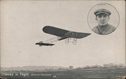 Chavez in Flight (Belriot Machine) Postcard