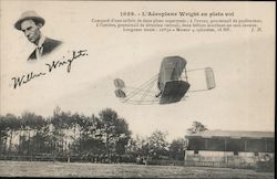 William Wright. 1059. - L'Aeroplane Wright en plein vol Postcard