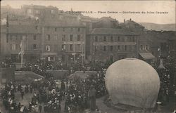 Inflating the Jules Cayrade Balloon Postcard