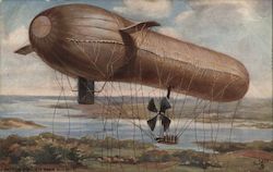 Motor Driven War Airship Postcard