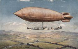 M. Deutsch's Airship "La Ville de Paris" England Airships Postcard Postcard Postcard