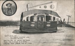 Geo. M. Schilling The Worlds' Champion Long Distance Walker Postcard