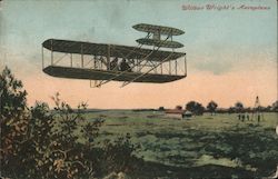 Wilbur Wright's Aeroplane Postcard