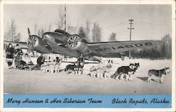 Mary Hansen & Her Siberian Team, Black Rapids Postcard
