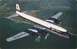 Delta Golden Crown DC-7 Postcard