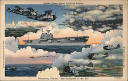 United States Naval Training Station "The Annapolis of the Air" Postcard