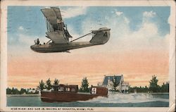 Miss Miami and Gar Jr. Racing at Regatta Postcard