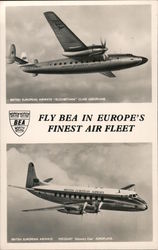Fly BEA in Europe's Finest Air Fleet Postcard
