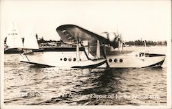 Giant 32 Passenger Pan American Clipper off for the Spanish Main Postcard