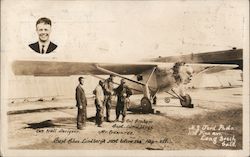 Charles Lindbergh and Team Postcard