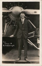 Col. Chas. A. Lindbergh Postcard