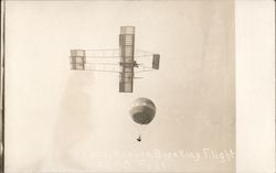 Louis Paulhan Making His Record Breaking Flight for Altitude Los Angeles, CA Postcard Postcard Postcard