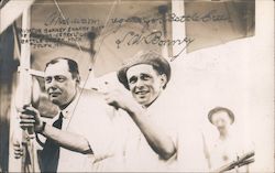 Aviator Bonney & Harry Burt of Postum Cereal Co. Battle Creek, Mich July 4, 1911. Postcard