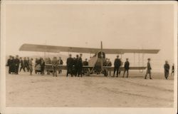 Pilot Soliciting Riders 1924 Long Beach, CA Postcard Postcard Postcard