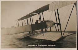 The Mishap to Com Samson's Waterplane Postcard