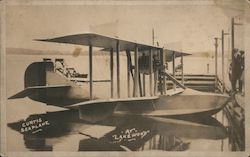 Curtis Seaplane - At Lakewood Aircraft Postcard Postcard Postcard