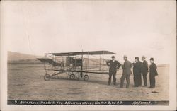 Aeroplane ready to fly. Stockmeeting, Rapid City, SD Postcard