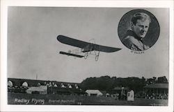 M. Radley Flying (Bleriot Machine) Aviators Postcard Postcard Postcard